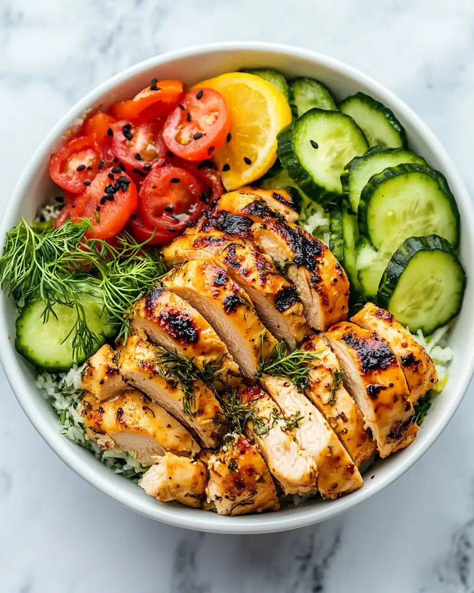 Lemon-Dill Chicken Bowl Quick Dinner Recipe