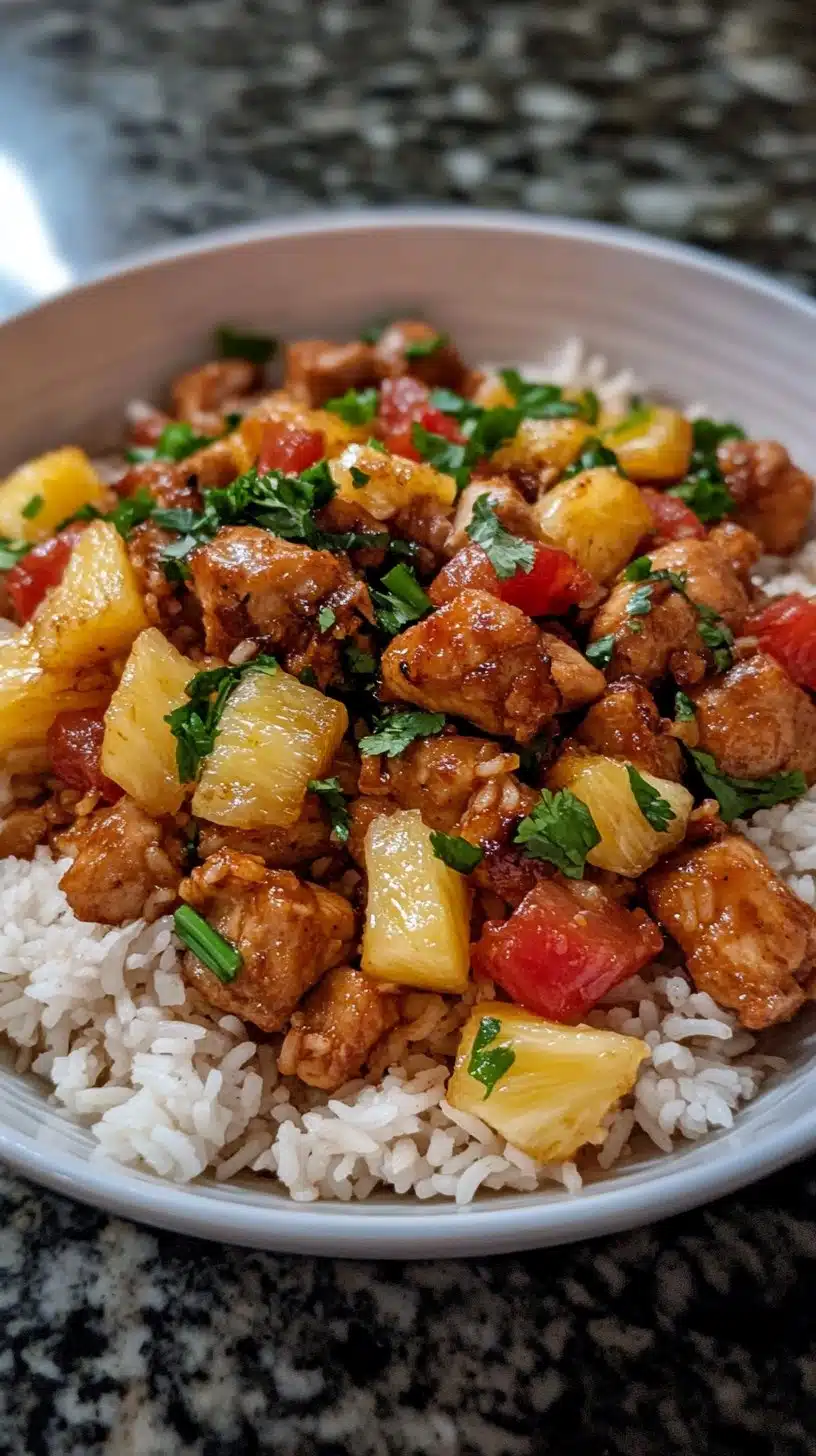 Pineapple Chicken Rice Delight Recipe