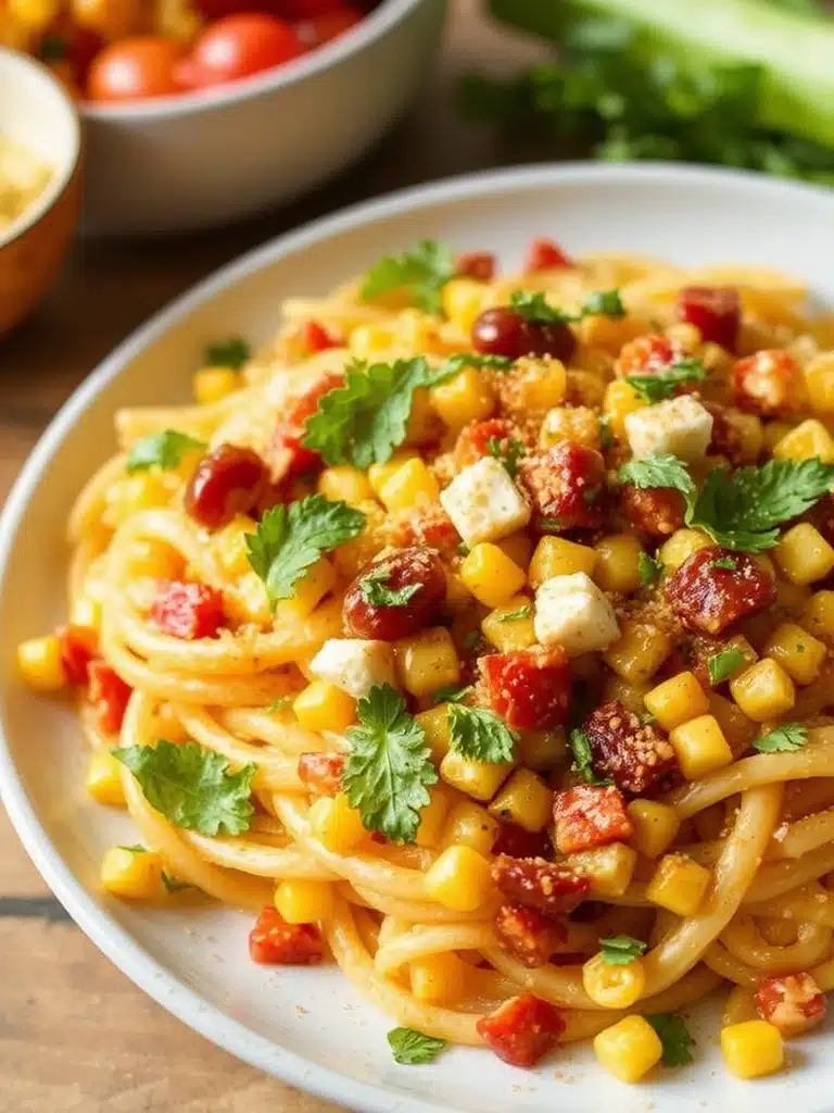 Zesty Healthy Street Corn Pasta Delight