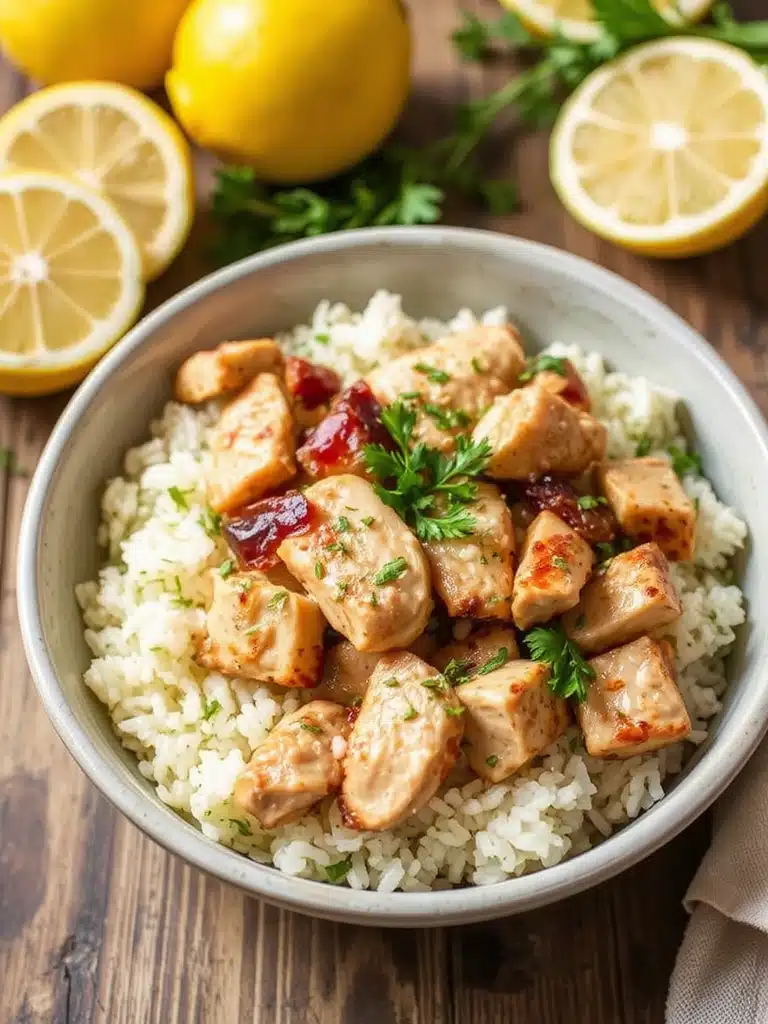 Zesty Lemon-Dill Chicken Rice Bowl Recipe