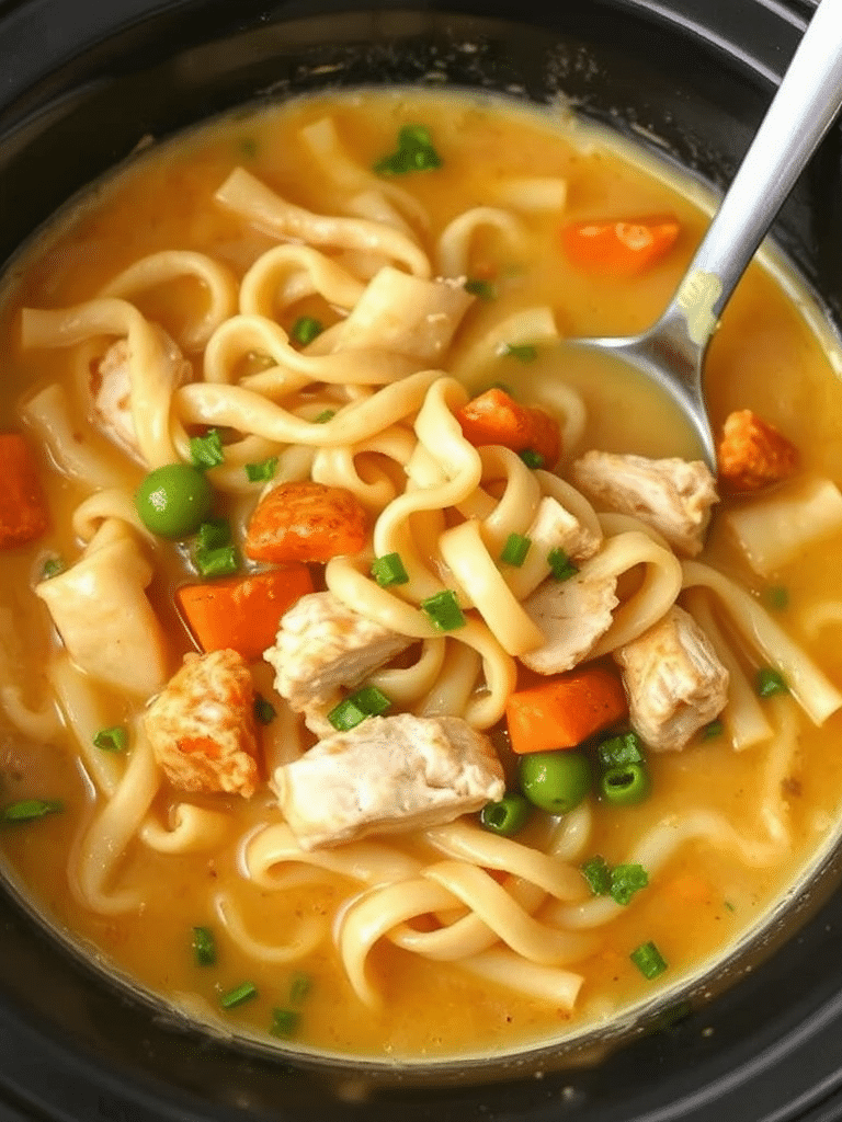 Crock Pot Chicken Noodle Soup Recipe Guide