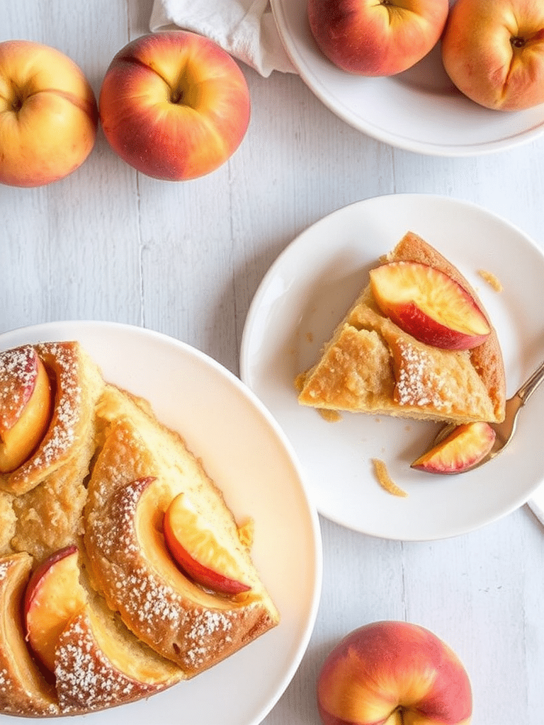 Easy Homemade Peach Cake Recipe Delight