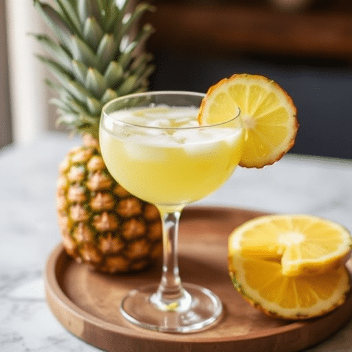 Refreshing Low Sugar Pineapple Mocktail Recipe Healthy Drink Idea