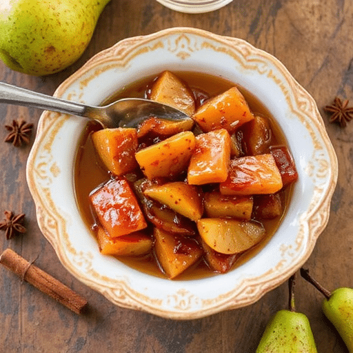 Spiced Pear Preserves Moroccan Flavor Magic