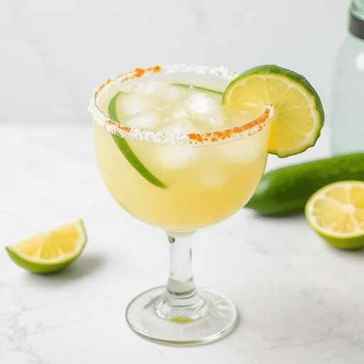 Spicy Pickle Margarita Recipe with Zesty Ri