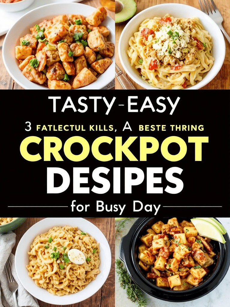 Tasty Easy Crockpot Dishes for Busy Days